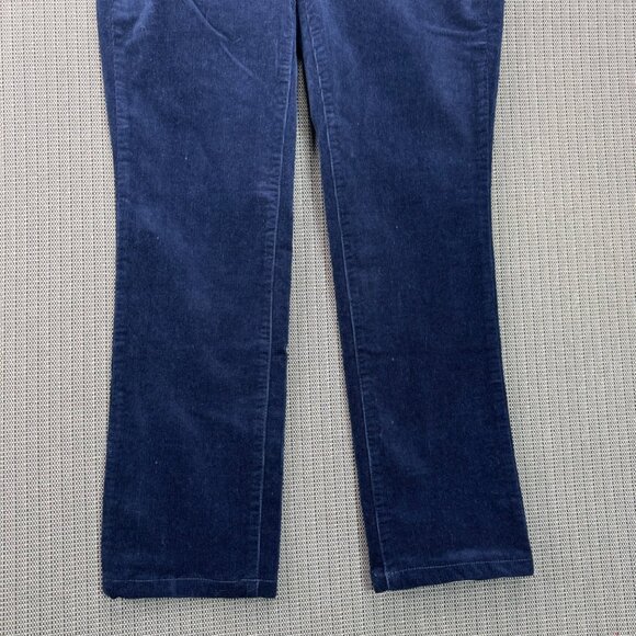 Talbots Womens Flattering 5-Pocket Straight Corduroy Pants Size 2P Navy Blue - Picture 9 of 11